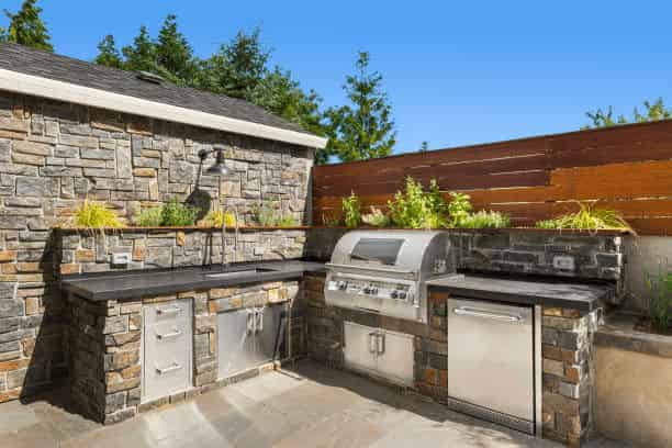 Outdoor BBQ Installation image